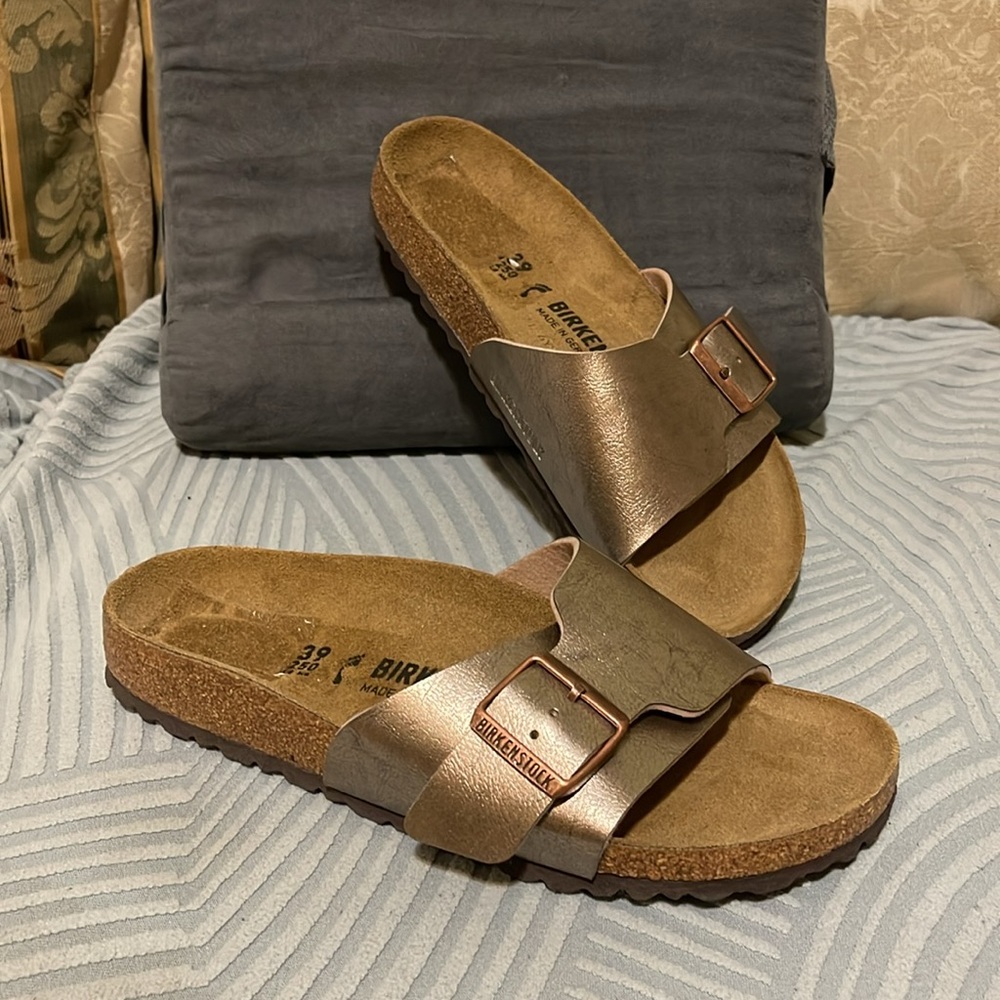 Birkenstock Catalina Birko-Flor Graceful Taupe. Size 8-8.5 Women
